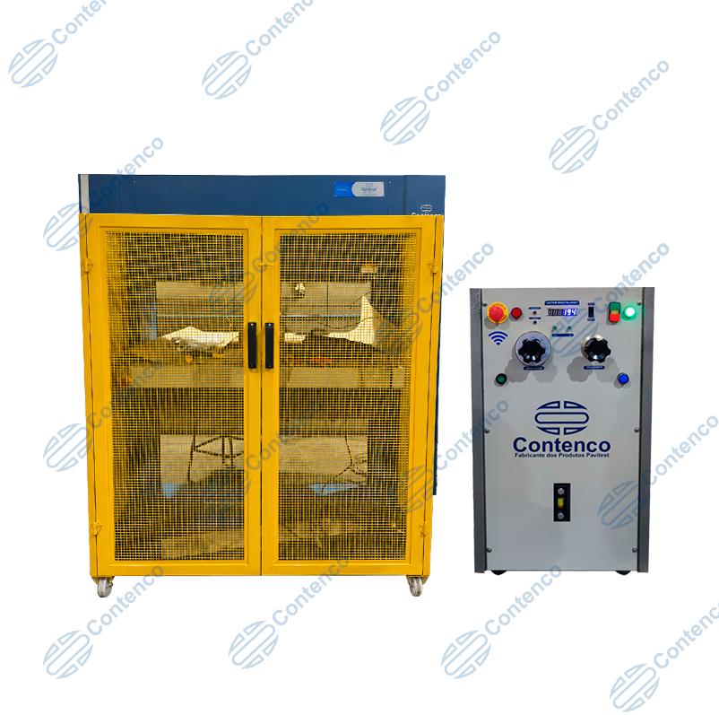 PRENSA SEMI-AUTOMÁTICA PARA ENSAIOS DE MATERIAIS UTILIZADOS EM SANEAMENTO - Imagem 2