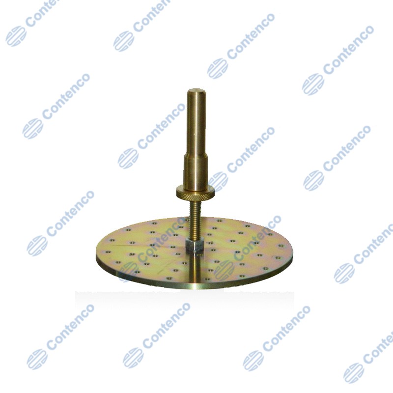 PRATO PERFURADO COM HASTE PARA CBR/ISC