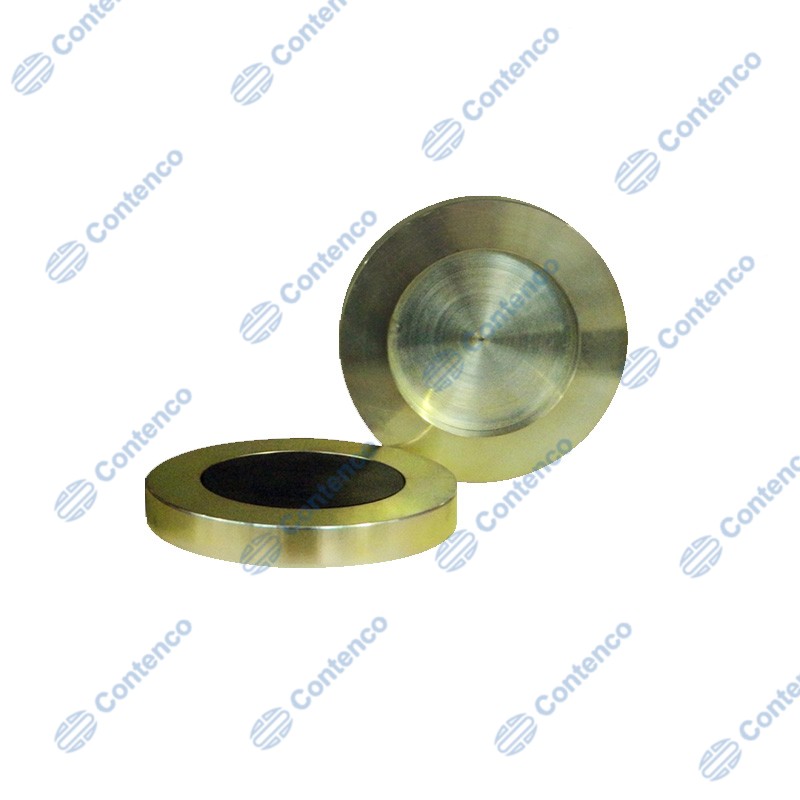 PAR DE PRATOS DE AÇO PARA USO COM DISCO DE NEOPRENE PARA CORPO DE PROVA DE CONCRETO