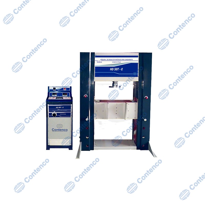 PRENSA SEMI-AUTOMÁTICA PARA ENSAIOS DE MATERIAIS UTILIZADOS EM SANEAMENTO