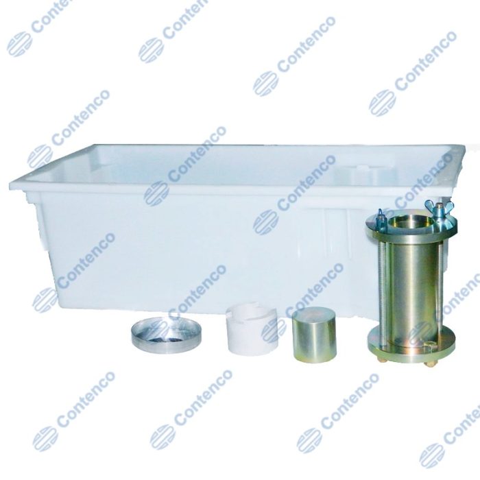 RECIPIENTE PARA ENSAIO DE DETERMINAÇÃO DE PERDA DE MASSA POR IMERSÃO EM ÁGUA DE SOLOS COMP.