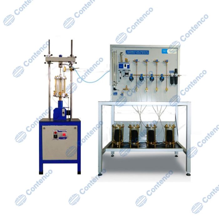 EQUIPAMENTO TRIAXIAL ESTÁTICO TIPO AR COMPRIMIDO SERVO CONTROLADO