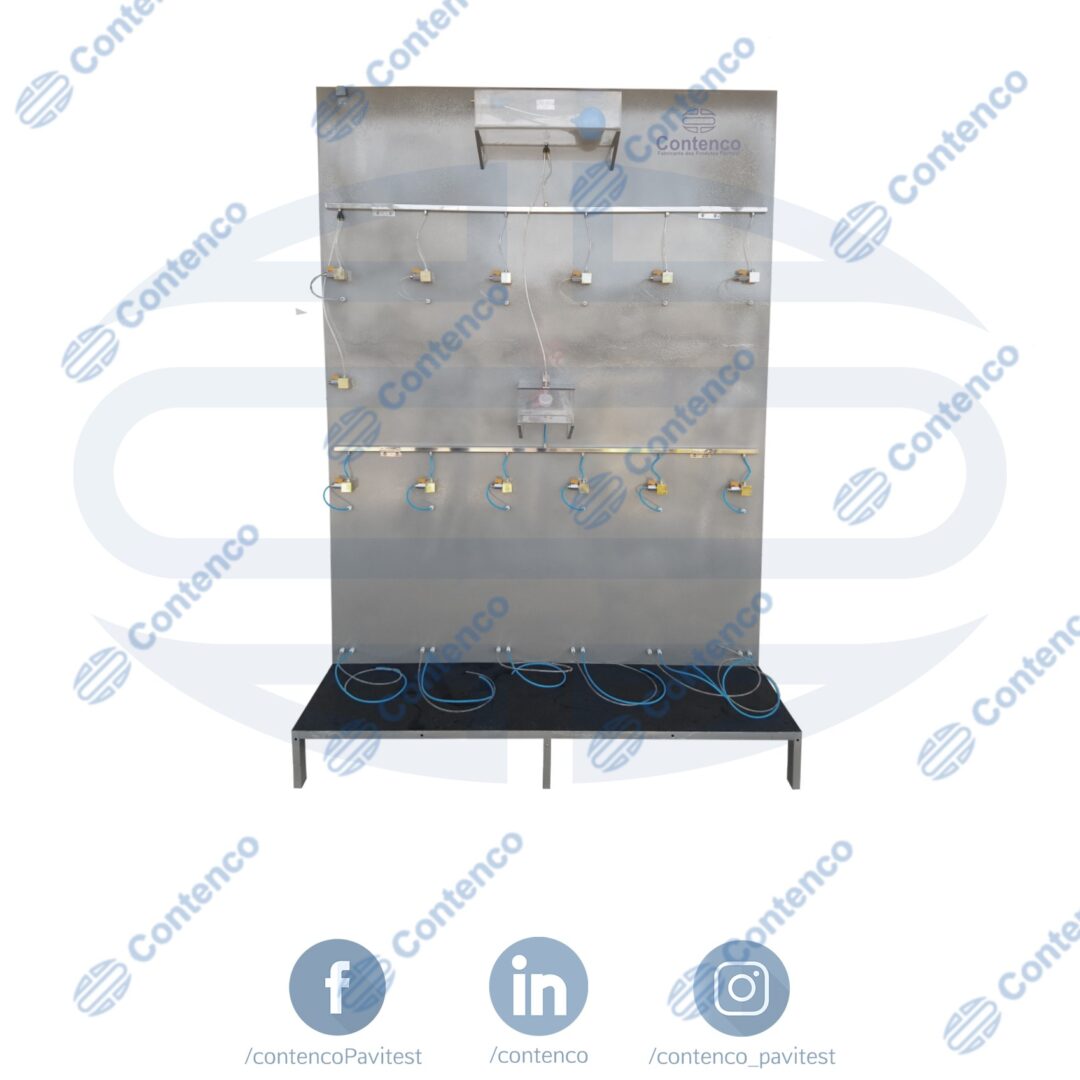 Triaxial, Painel para Ensaio de Saturação com capacidade para até 06 Corpos de Prova