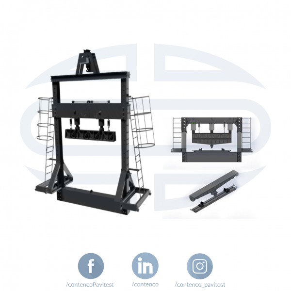 ensaio de dormentes - Prensa Servo-Hidráulica