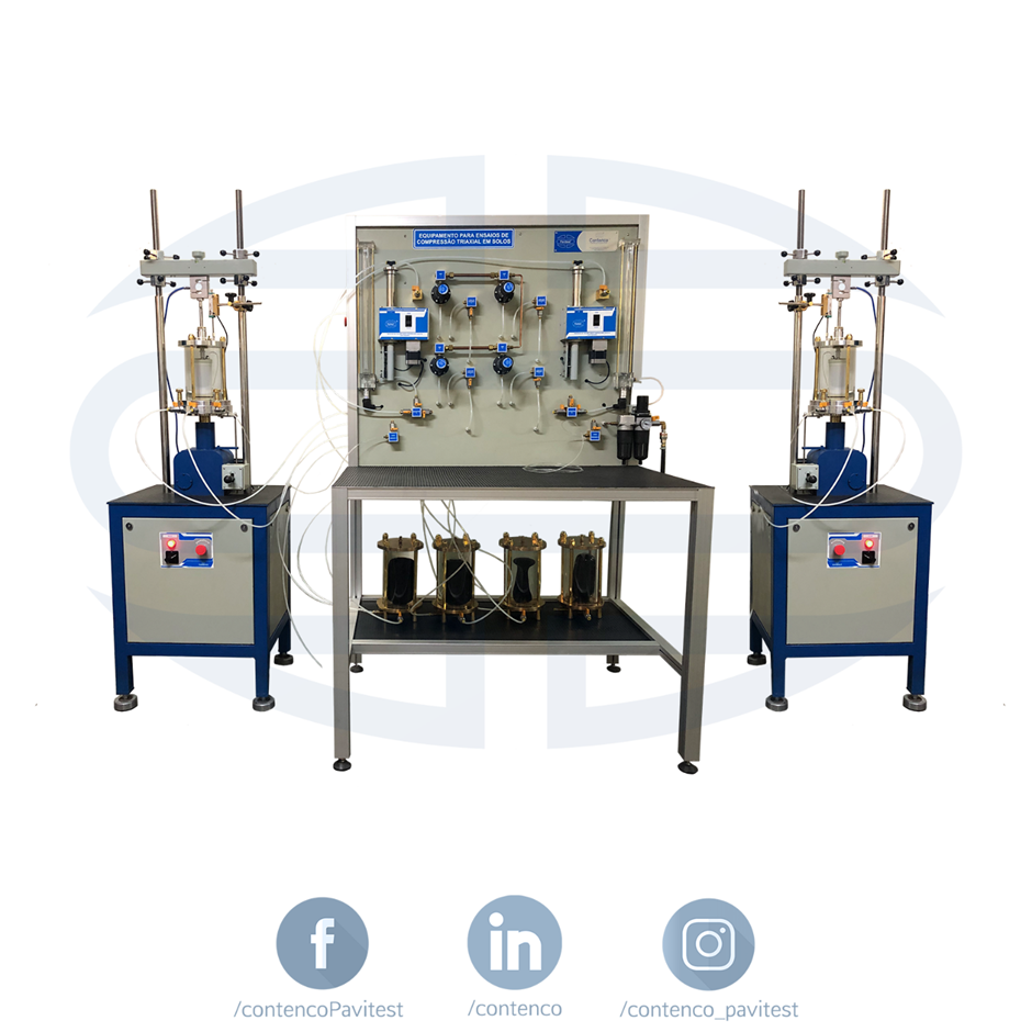 Triaxial Estático Software Contenco Triaxial Estático Software Contenco Laboratório de Geotecnia