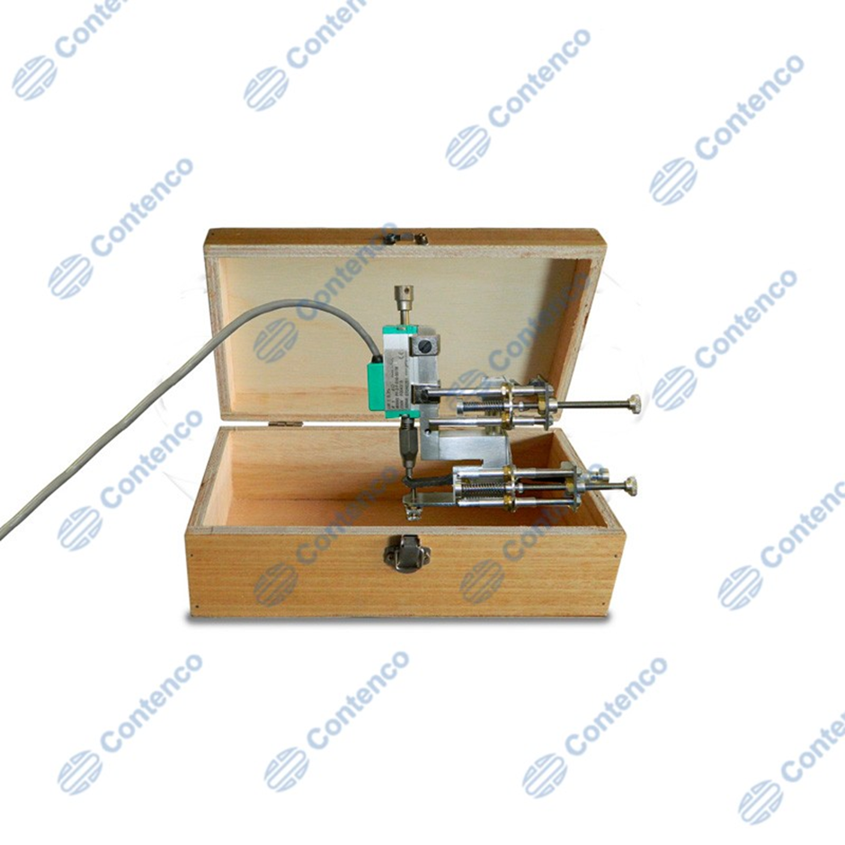 Dispositivo para ensaio de elasticidade contenco Laboratório de Aço