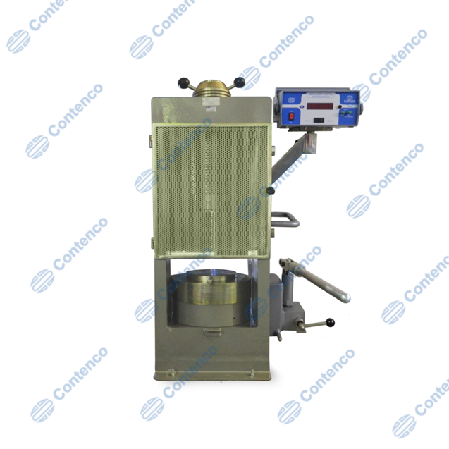 PRENSA HIDRÁULICA MANUAL DIGITAL 100 T, ALTURA DIFERENCIADA, ROMPIMENTO BLOCO DUPLO I-3001-T