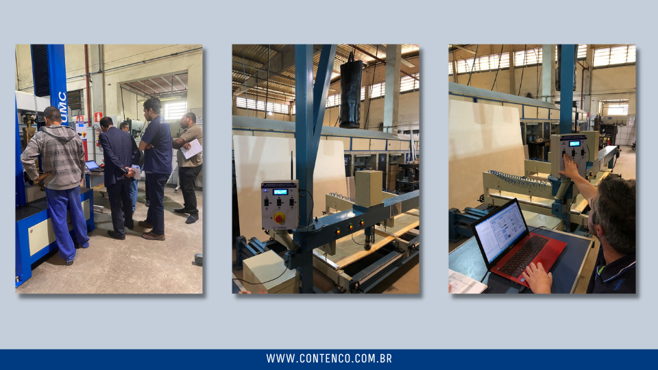 Ensaio em paineis de Madeira Contenco