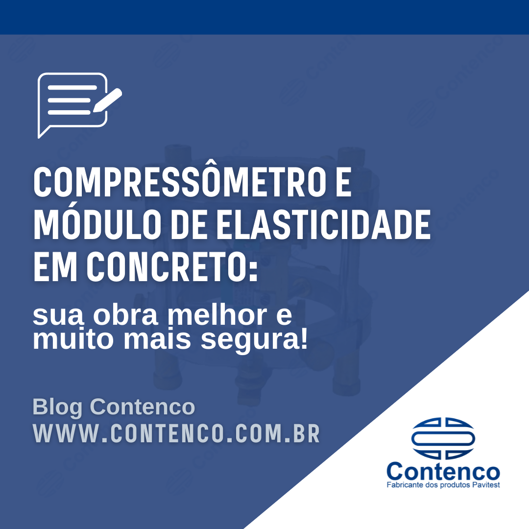 Compressômetro e módulo de elasticidade em concreto