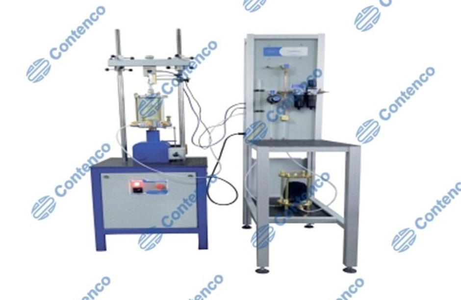 Equipamento Triaxial Ensaio de Adensamento em solos finos
