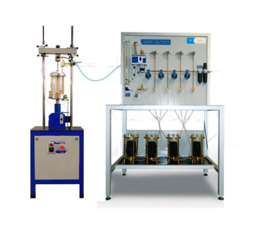 EQUIPAMENTO TRIAXIAL ESTÁTICO TIPO AR COMPRIMIDO SERVO CONTROLADO EQUIPAMENTO TRIAXIAL ESTÁTICO TIPO AR COMPRIMIDO SERVO CONTROLADO