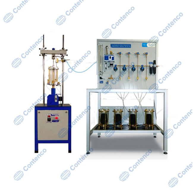 EQUIPAMENTO TRIAXIAL ESTÁTICO TIPO AR COMPRIMIDO SERVO CONTROLADO