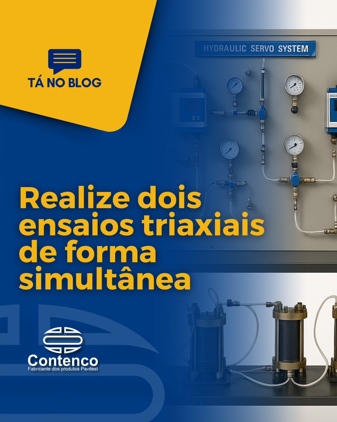 Realize Dois Ensaios Triaxiais de Forma Simultânea