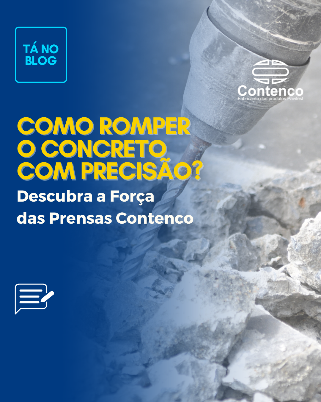 Como romper o concreto com precisão?