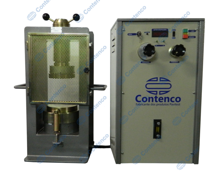 PRENSA PARA ENSAIOS DE CONCRETO HIDRÁULICA ELÉTRICA DIGITAL 20/100T – COM CHAVE SELETORA – 02 CALIBRAÇÕES