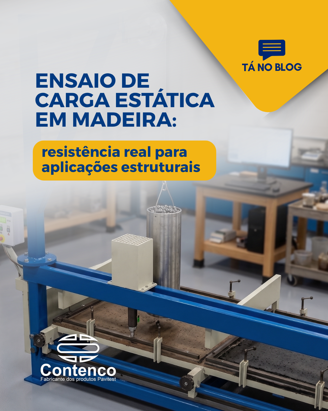 Ensaio de Carga Estática em Madeira