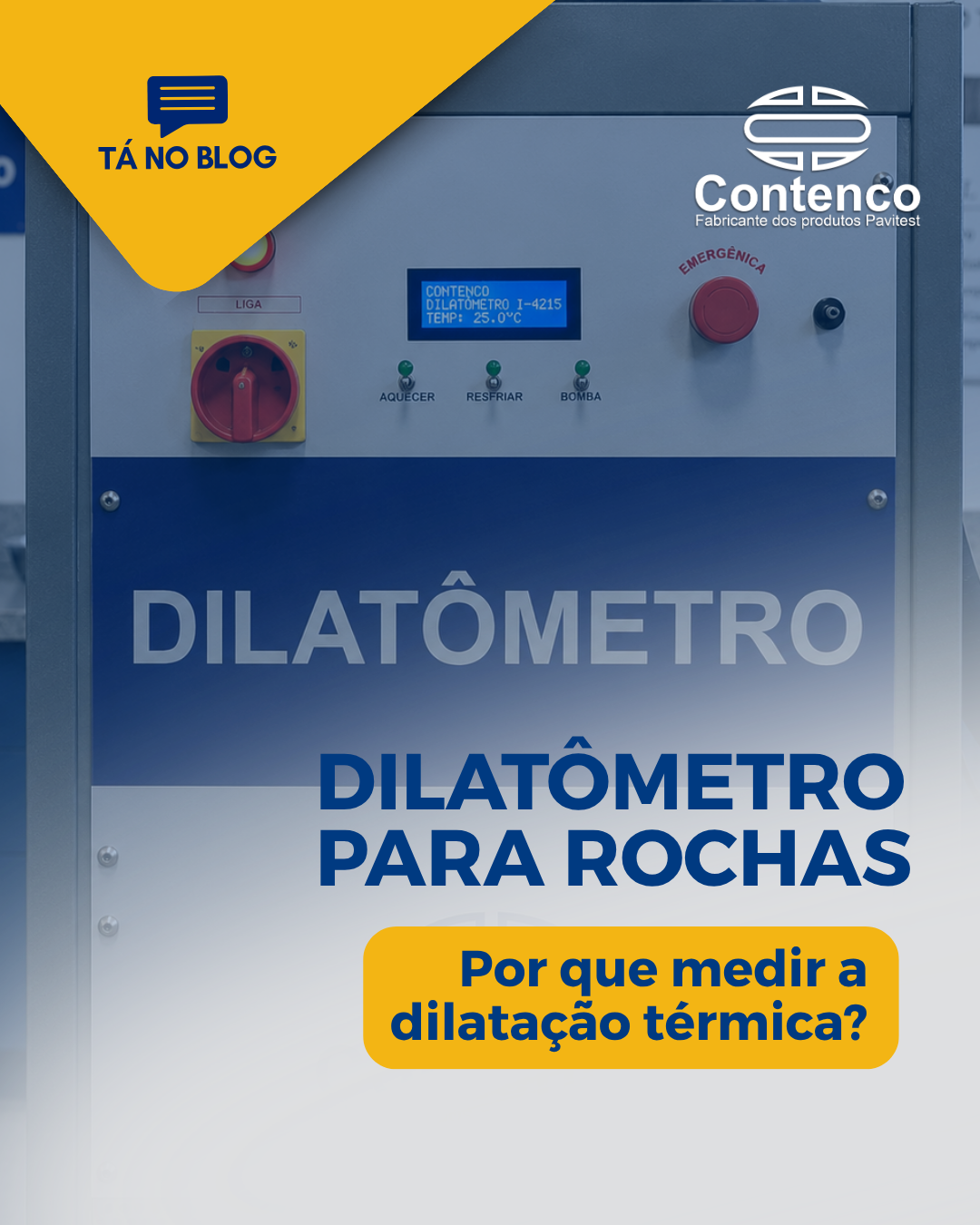 Dilatômetro para Rochas